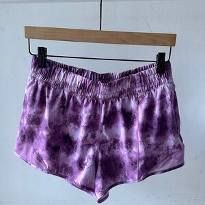 90 Degree By Reflex Lavender Tie-Dye Shorts